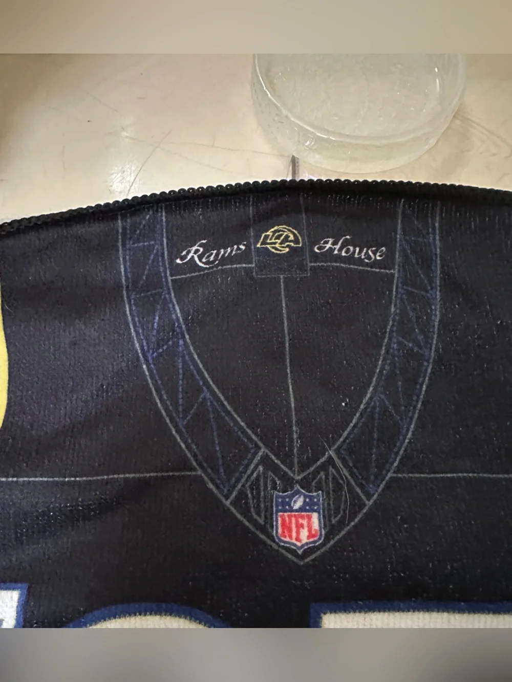 LA Rams Microfiber Towel #25 Black